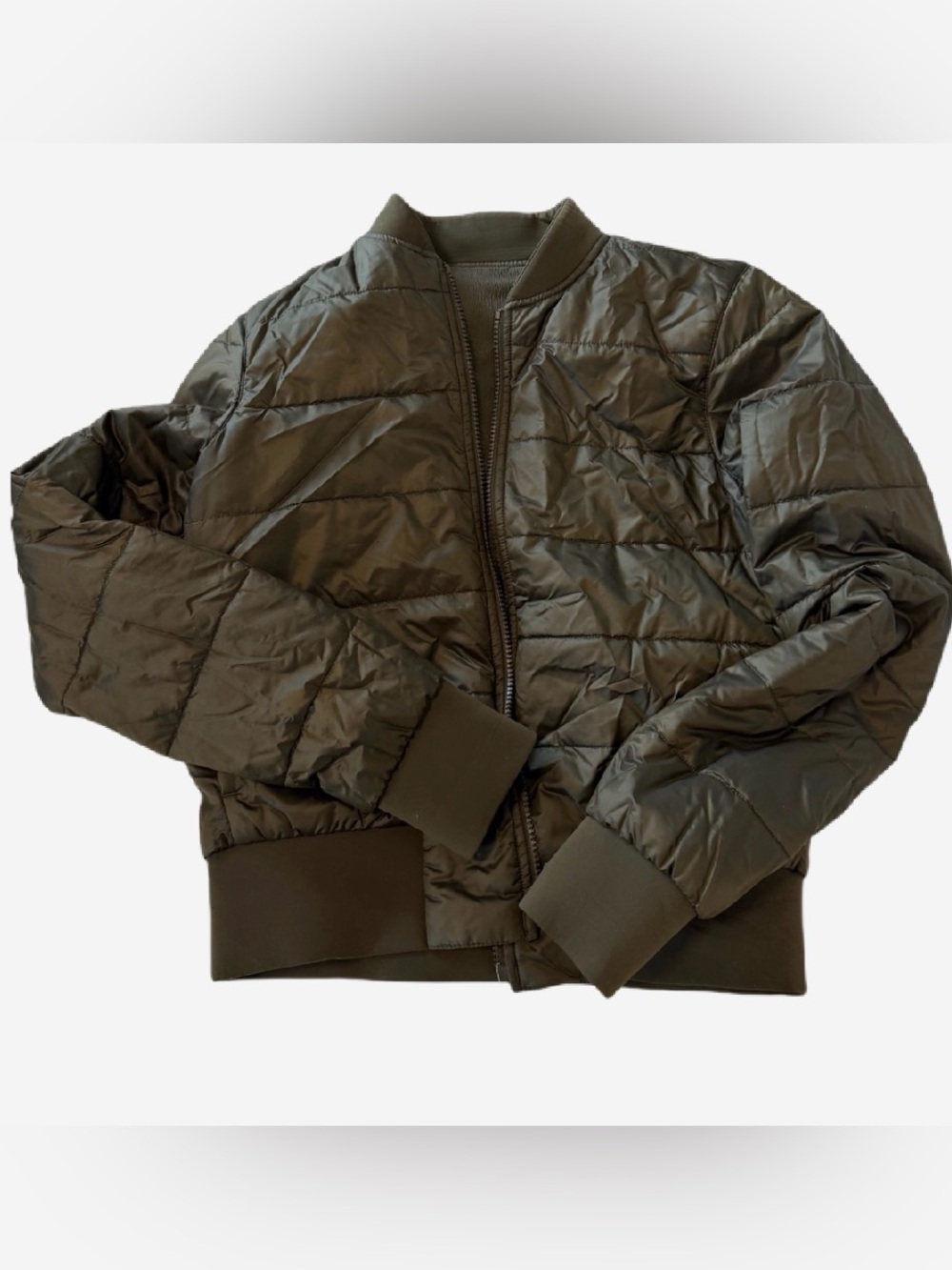Lululemon Reversible Bomber Jacket in Olive Green